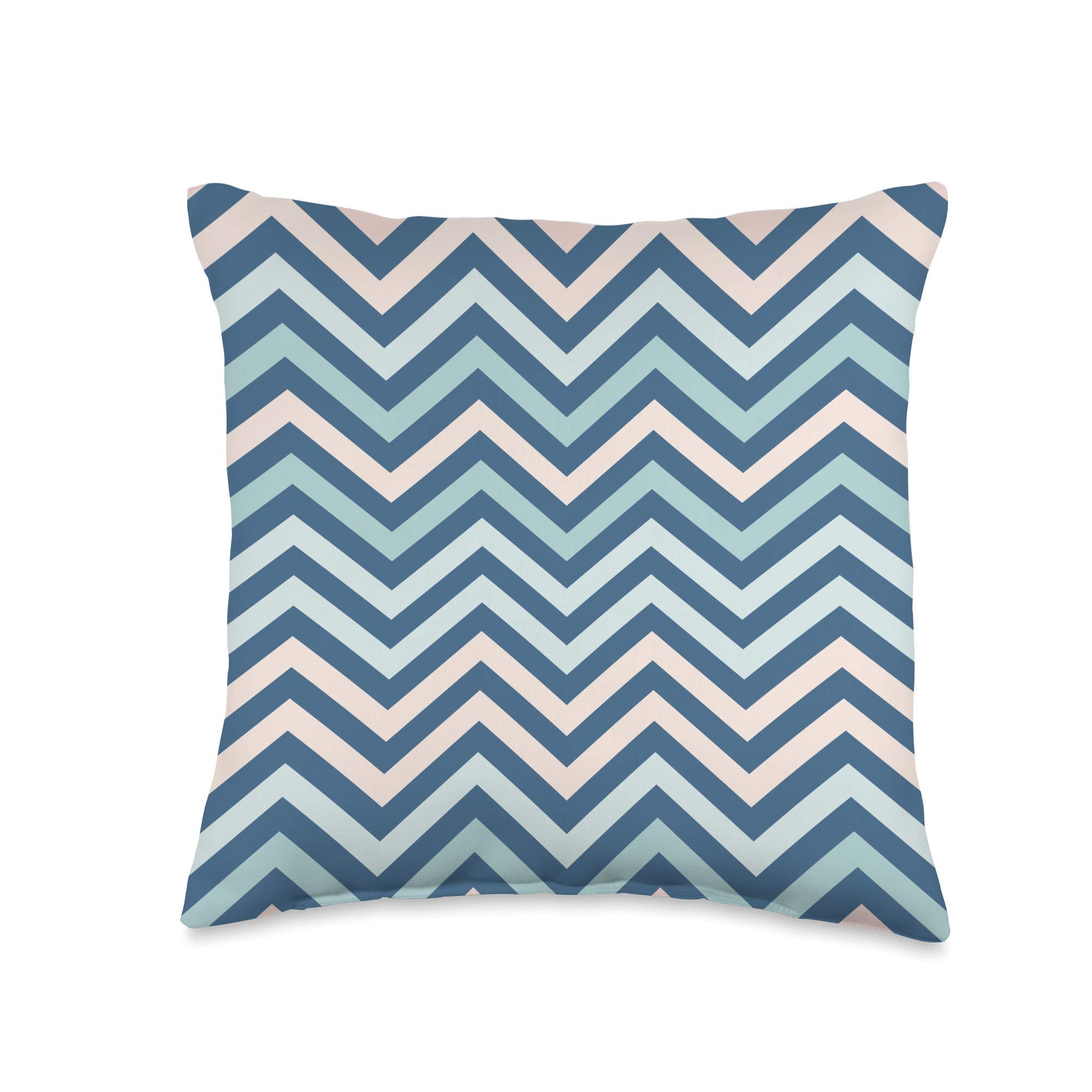 Happy Family Gifts Navy Striped Throw Pillow 16x16 - Home Decor & Sofa Accent