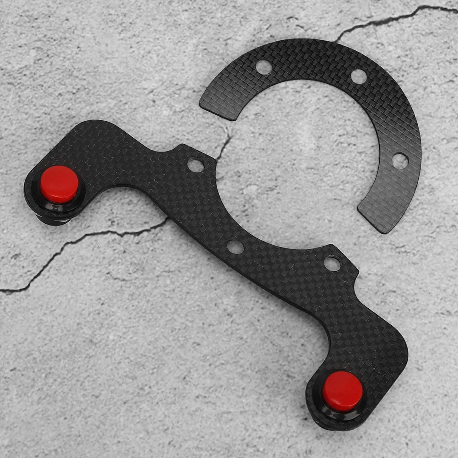 Carbon Fiber Horn Button Kit for MOMO/OMP/Nardi Steering Wheels - Quick Release Hub Compatible - Racing & Drifting Use