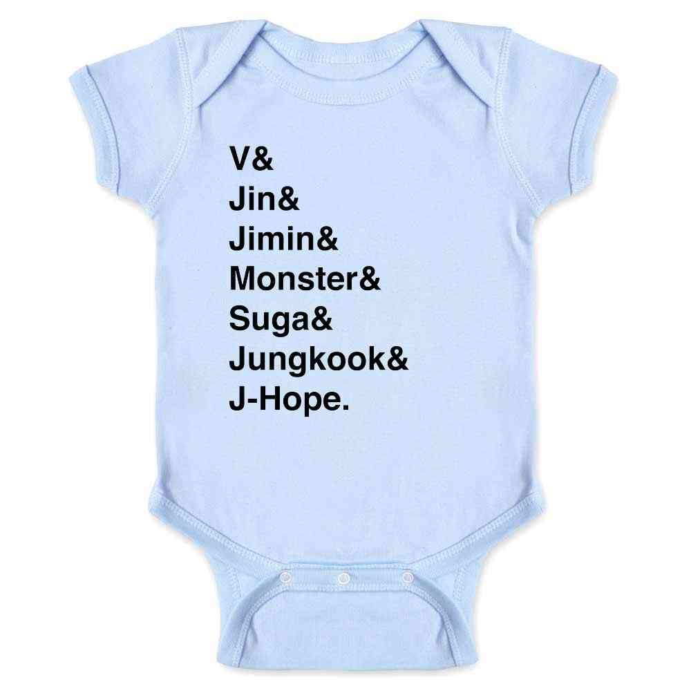 Pop Threads K-Pop Group Names List Baby Toddler Kids Girl Boy T-Shirt - Cute Korean Music Fan Outfit for Concerts, School & Playdates