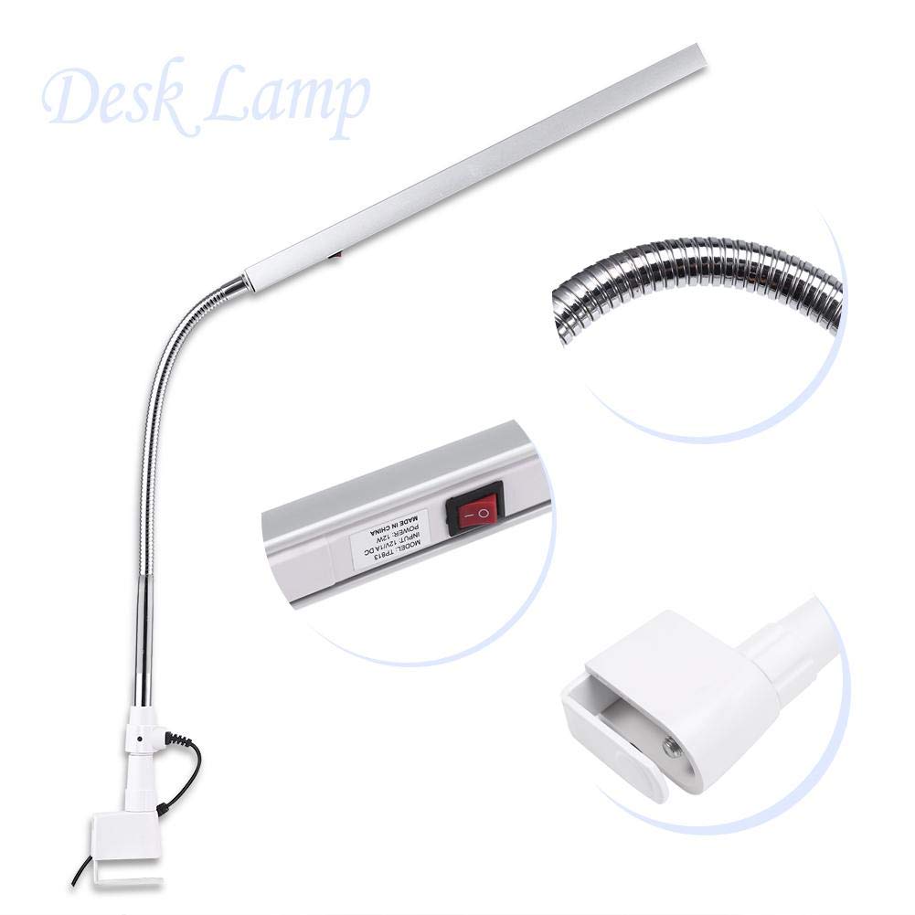 Ultra Slim LED Desk Lamp with 360° Rotation Metal Arm - 3 Lighting Modes, Eye-Protecting Book Light for Salon, Office, Bedroom & Reading (Clamp Design) | Perfect for Studying, Working & Makeup Application