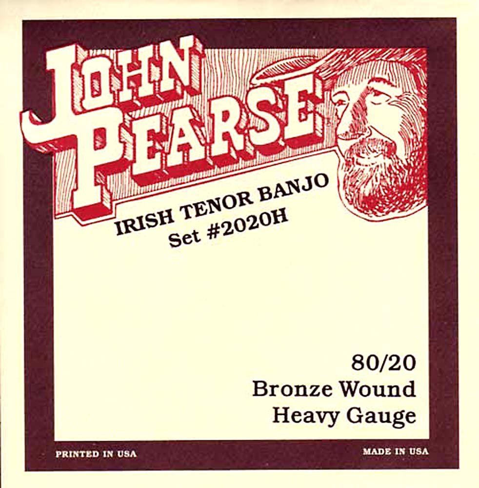 John Pearse 2020H Irish Tenor Banjo Strings - Multicolor | High-Quality Strings for Traditional Irish Music & Live Performances