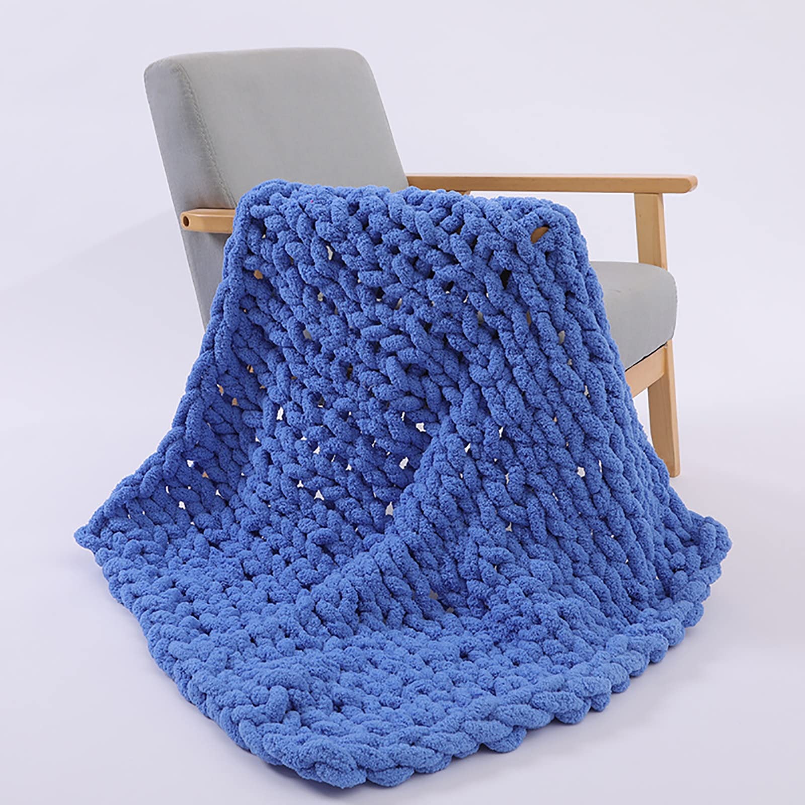 Handmade Chunky Knit Blanket - Super Soft & Warm Throw Blanket for Bed, Couch, Sofa - Cozy Home Decor & Pet Blanket - Perfect for Living Room, Bedroom & Winter Nights
