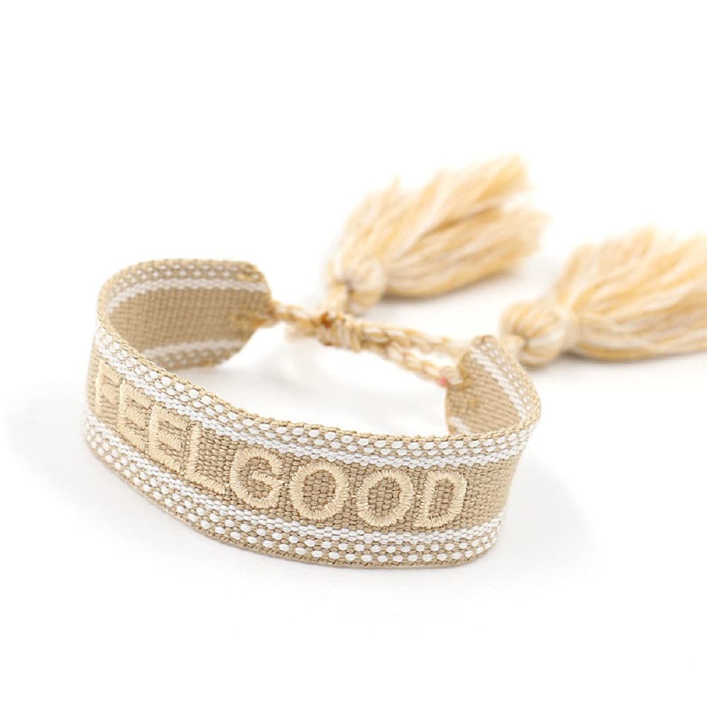 Stylish COLORFUL BLING Woven Friendship Bracelets - Adjustable LOVE Knitted Word Embroidery Rope Bracelet for Women | Perfect Gift for Best Friends, Birthday, Anniversary & Everyday Wear