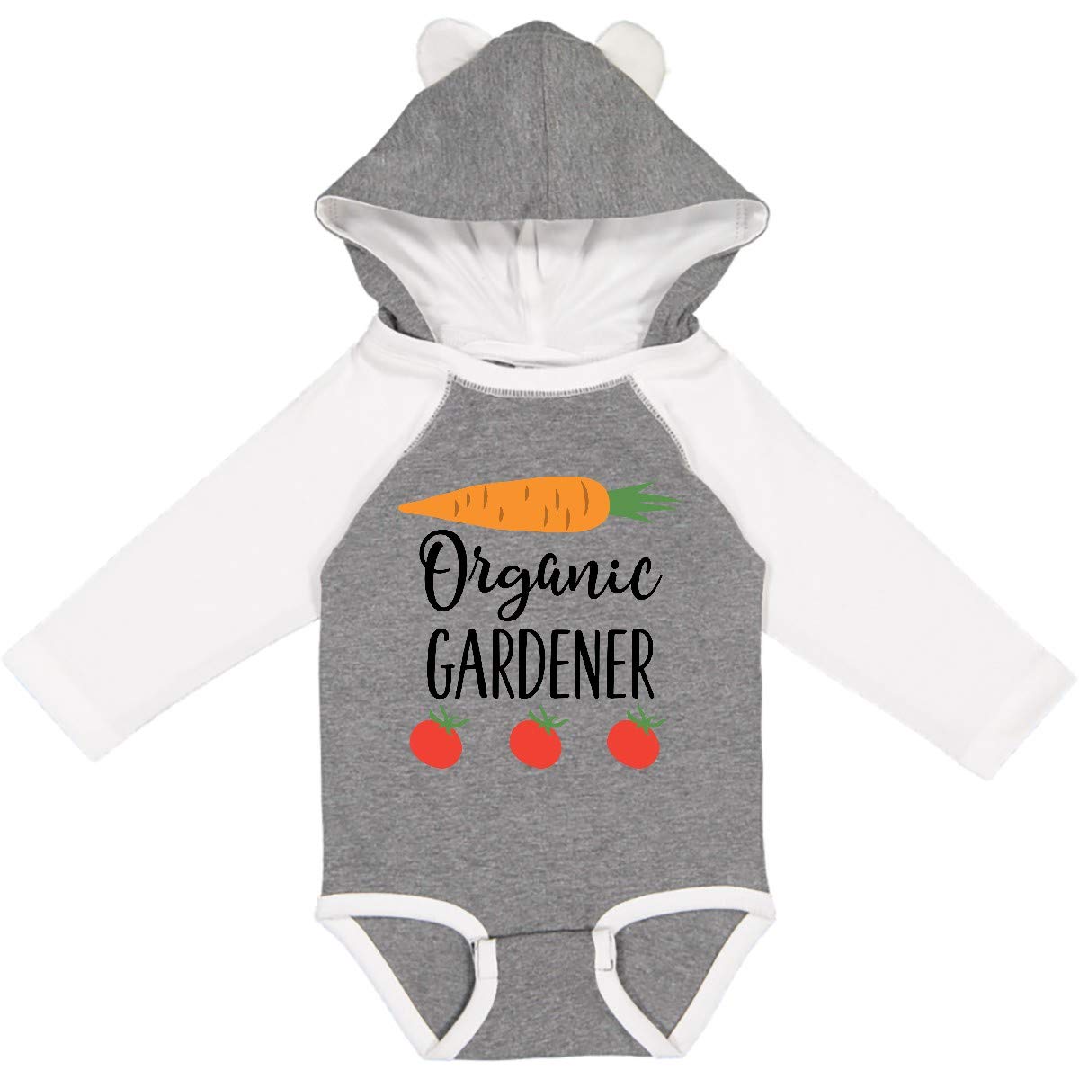 Organic Gardening Long Sleeve Baby Bodysuit - Cute Plant Lover Outfit for Infants & Toddlers - Perfect for Outdoor Play, Garden Activities & Nature-Themed Photoshoots