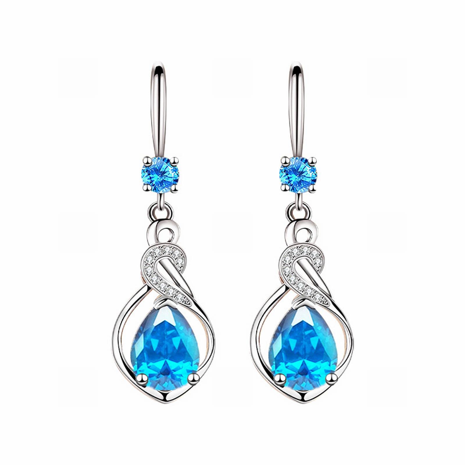 925 Sterling Silver Pearl Drop Earrings for Women - Elegant Dangle Pearl & Diamond Jewelry | Perfect for Weddings, Parties & Special Occasions