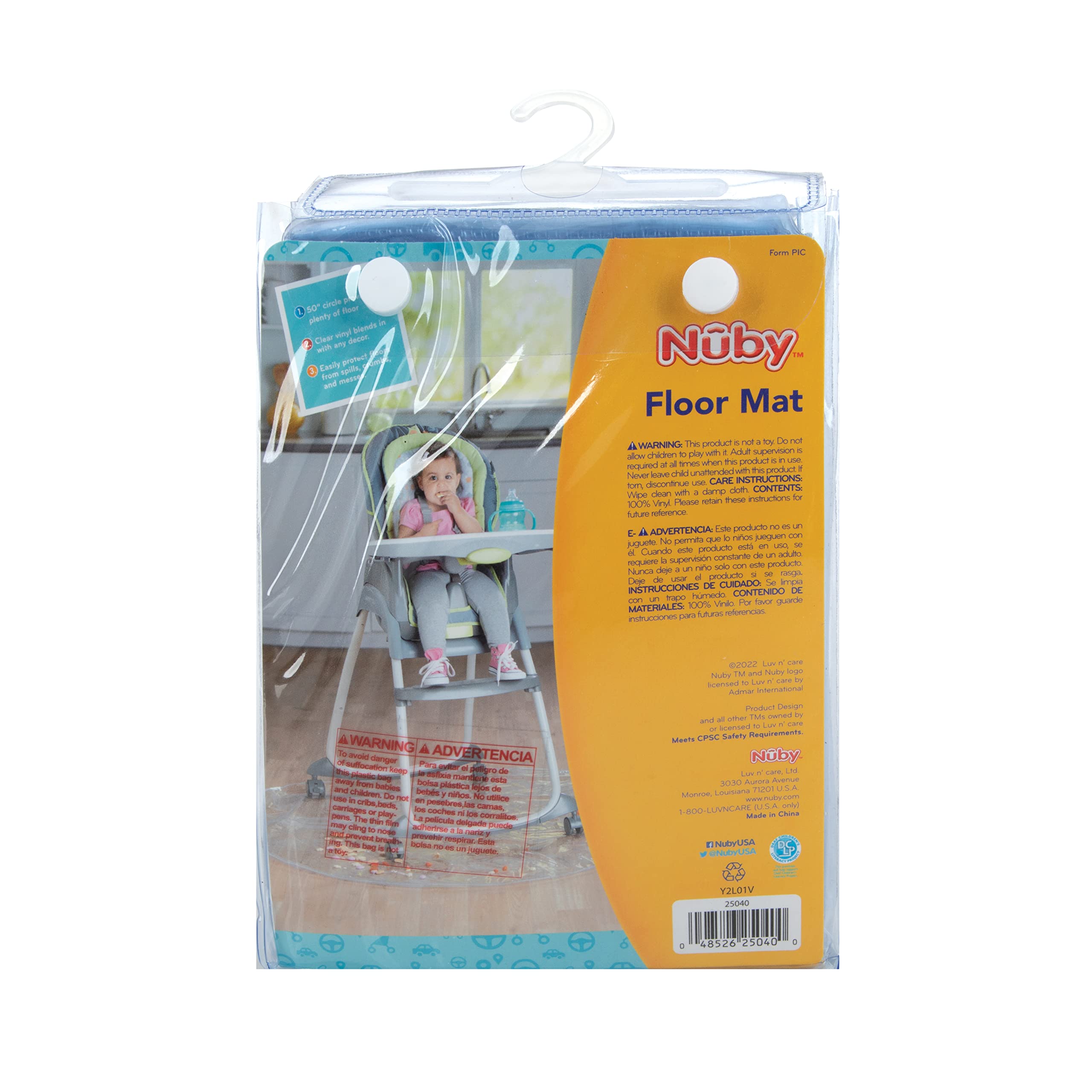 Nuby High Chair Waterproof Floor Mat - 50
