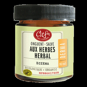 Organic Herbal Salve by Clef des Champs - 15ml | Natural Skin Relief for Dryness, Eczema & Minor Cuts | Perfect for Travel & First Aid Kits