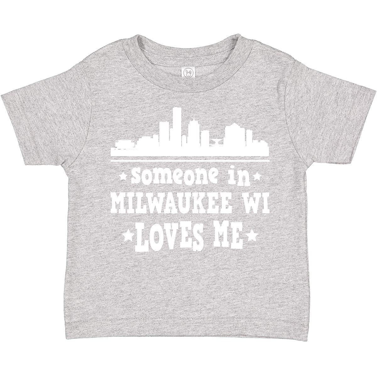 Inktastic Milwaukee Wisconsin Someone Loves Me Toddler T-Shirt - Cute Graphic Tee for Kids, Perfect for Family Outings & Playdates