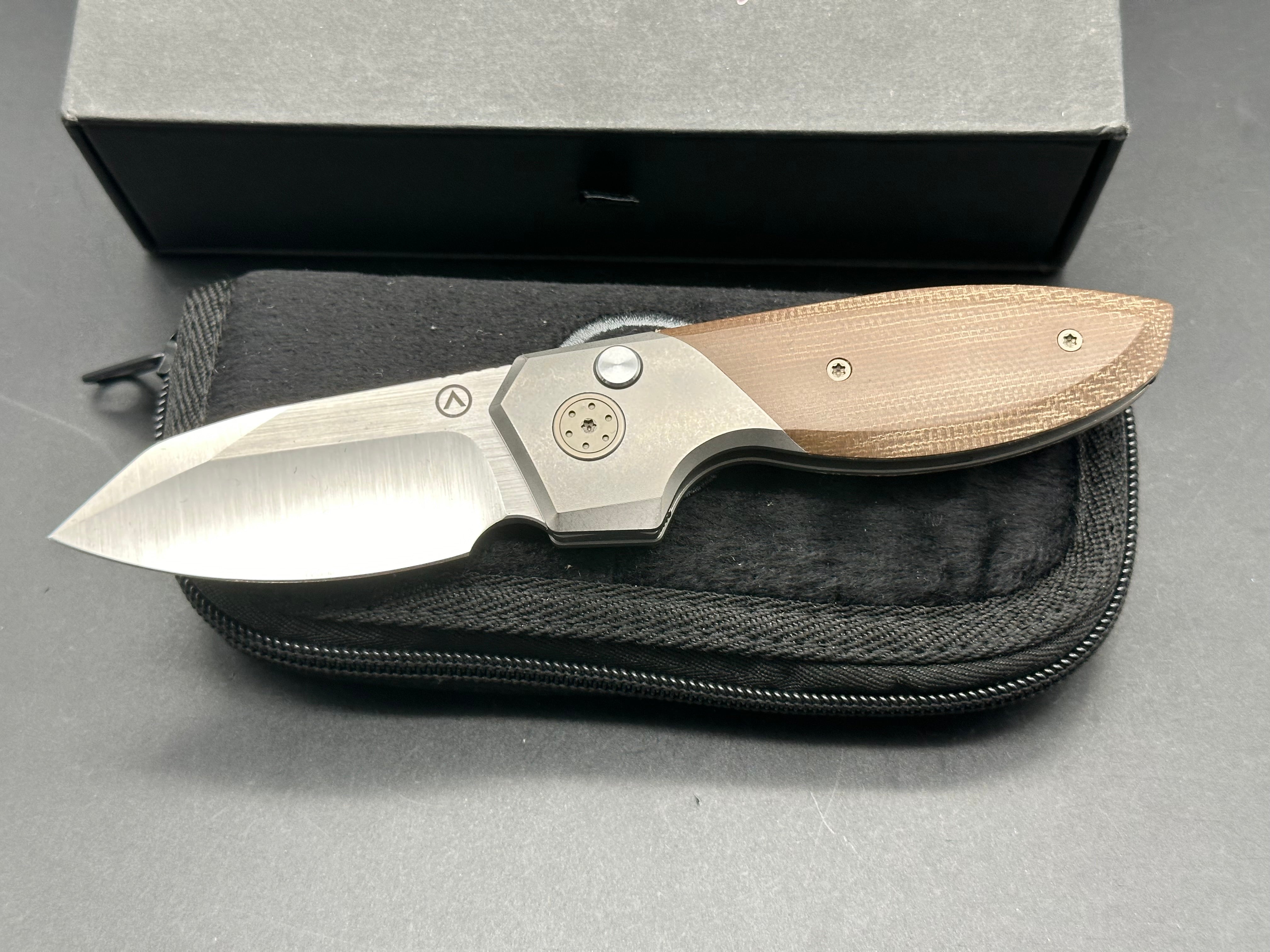 Alliance Designs Mini Slim Pickins Pocket Knife - Premium Micarta Handle - EDC, Camping, Hiking & Outdoor Survival Tool