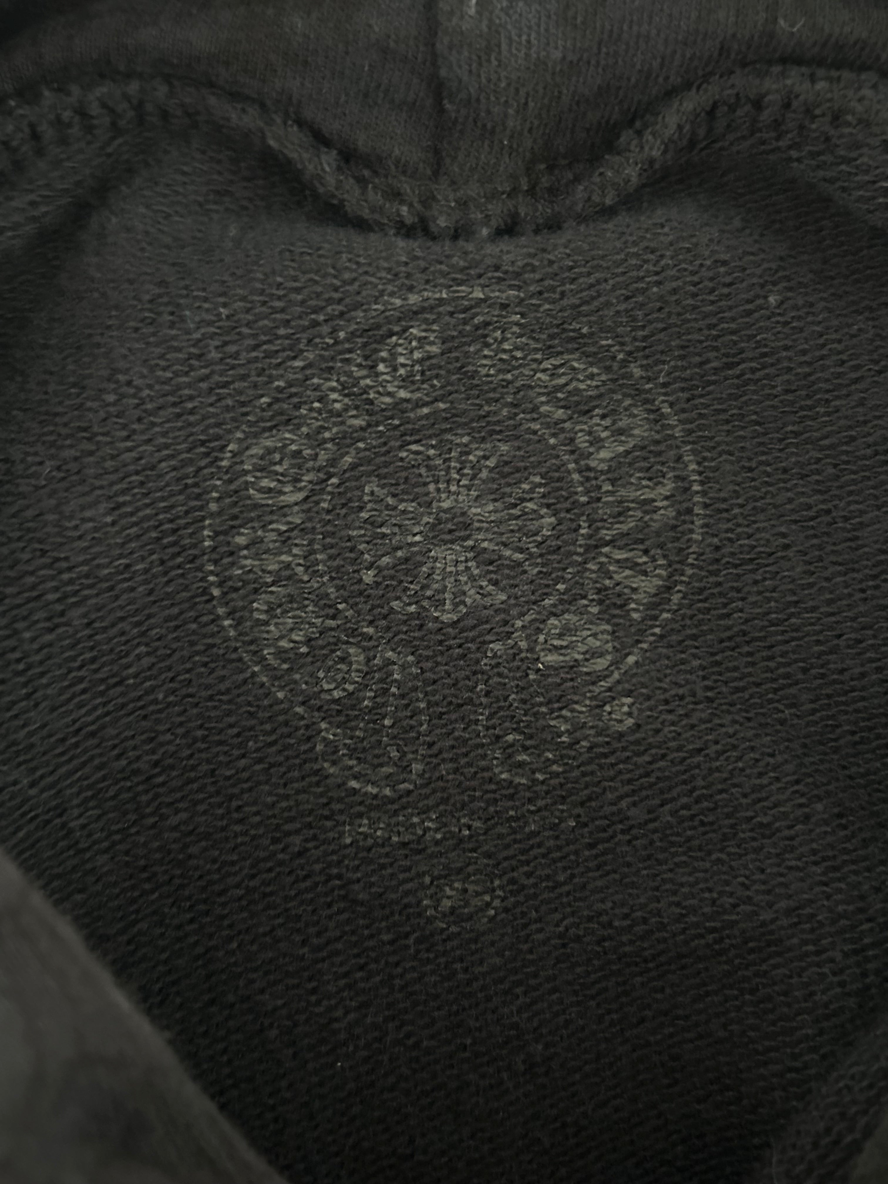 Chrome Hearts Black & White Cross Jacquard Horseshoe Logo Hoodie for Men & Women - Stylish Streetwear Fashion for Casual Outfits & Urban Lifestyle