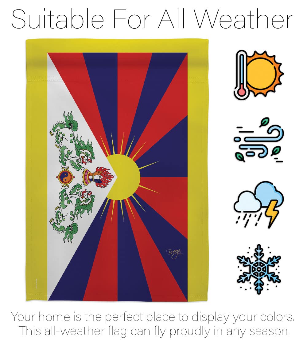 Tibet Nationality House Flag Set 28