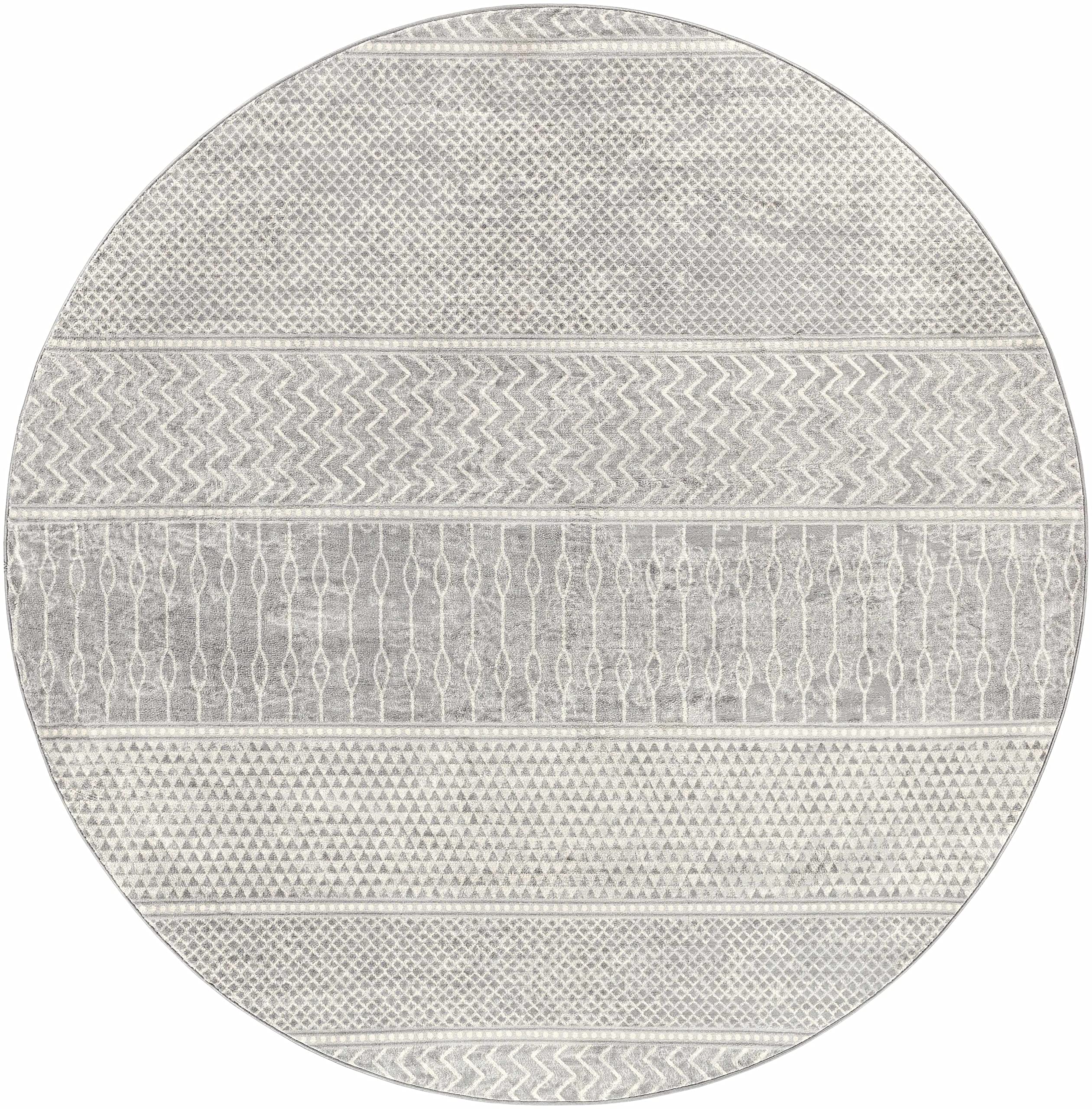 Hauteloom Bingham Modern Round Area Rug 5'3