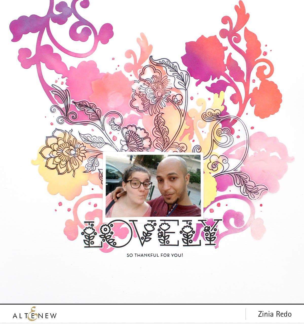 Floral Alphabet Letters - Decorative Floral Font for DIY Crafts, Wedding Invitations & Home Decor