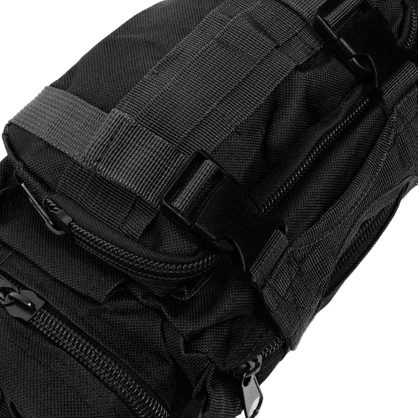 Waterproof Fishing Tackle Bag with Rod Holder - Durable Waist Fishing Gear Storage for Outdoor, Camping & Hiking (Black) - Perfect for Anglers & Outdoor Enthusiasts