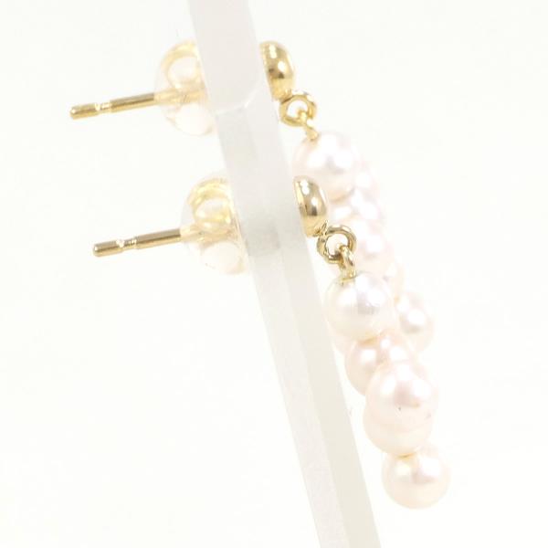 18K Yellow Gold Pearl Earrings for Women - Classic Elegant Stud Earrings with Real Pearls - Perfect for Weddings, Parties & Everyday Wear