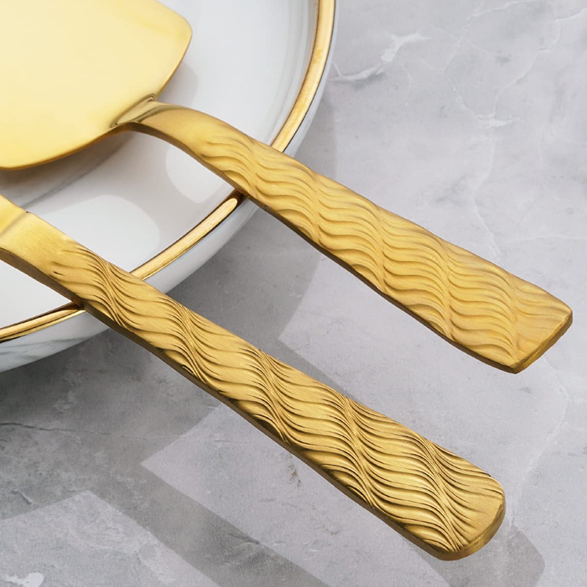 Premium Gold Cake Cutting Set - Stainless Steel Cake Knife & Server for Wedding, Birthday, Party | Elegant Cake Pie Cutter for Anniversary, Baby Shower & Special Events