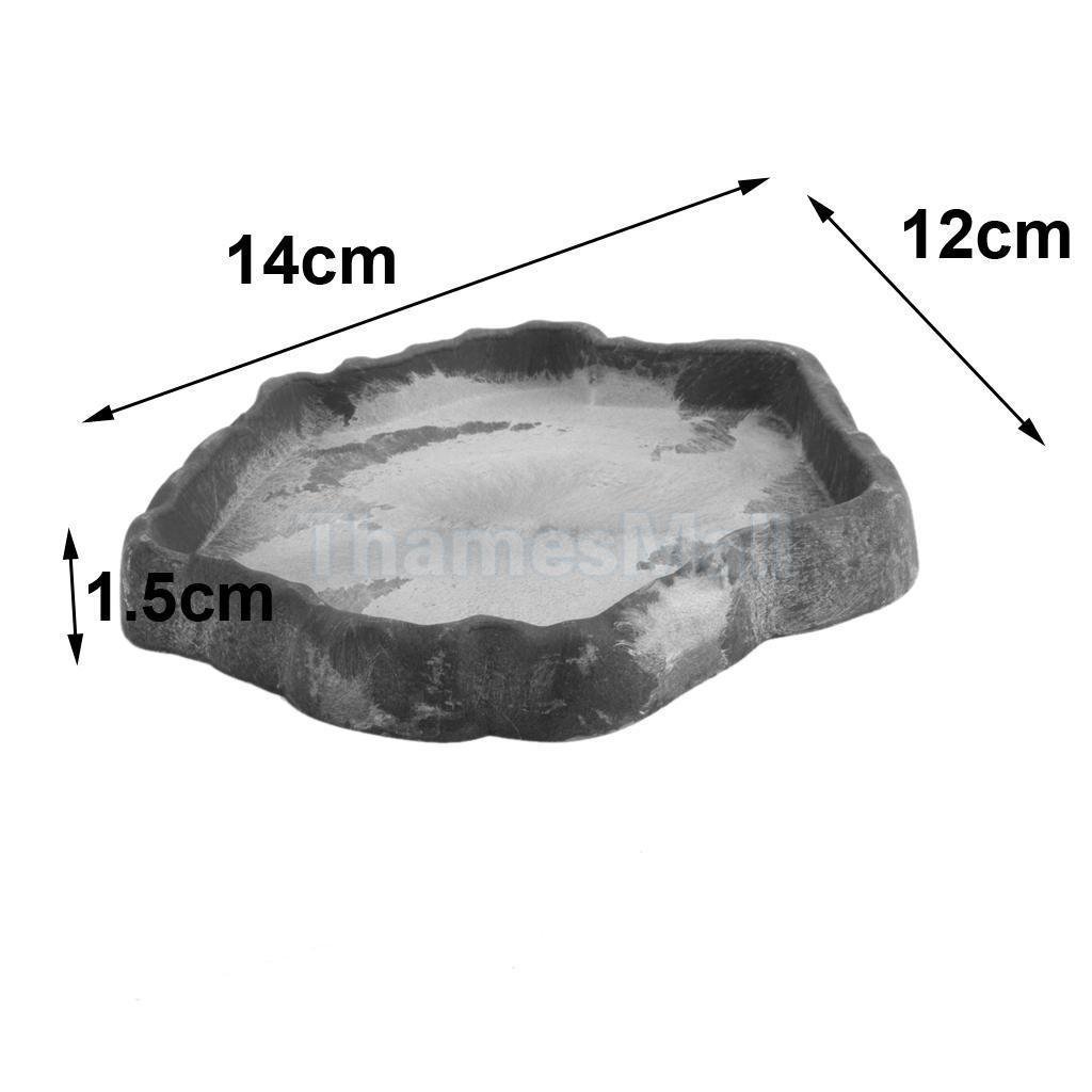 Karen Low Reptile Water Dish for Chameleon & Iguana - Feeding Bowl for Lizards & Tortoises - Perfect for Terrariums