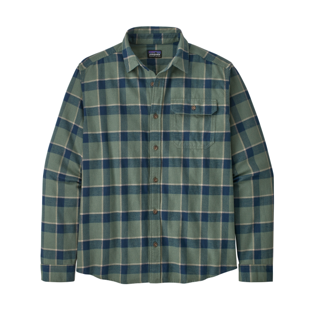 Men's Lightweight Cotton Flannel Shirt - Long Sleeve Casual Button Down Shirt for Fall & Winter | Outdoor Hiking, Camping & Everyday Wear
