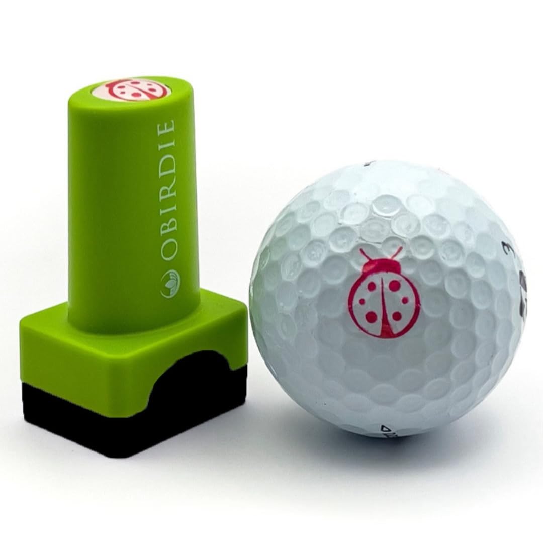 Self-Inking Golf Ball Stamp - Fast-Drying Waterproof Golf Ball Marker | Reusable Golf Accessories for Men & Women | Perfect Golfer Gift & Golf Gadgets | Great for Personalizing Golf Balls & Scorecards on the Course
