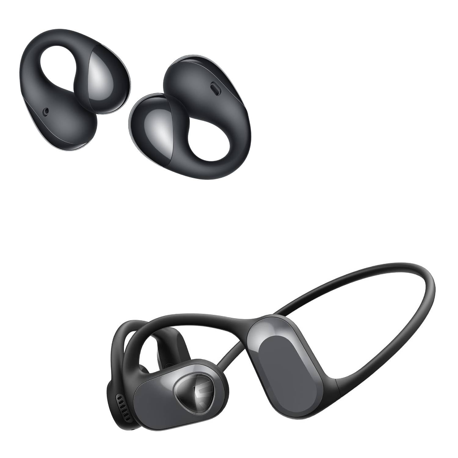 SoundPEATS PearlClip Pro & RunFree Wireless Bluetooth Earbuds - Sweatproof Sports Earphones for Running, Gym Workouts & Daily Commute