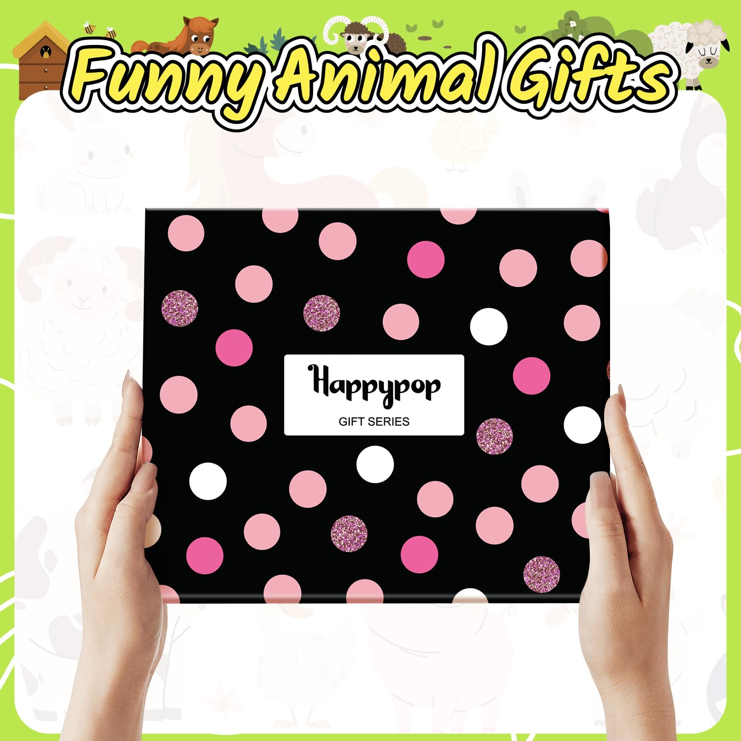 HappyPop Funny Animal Novelty Socks for Women & Girls - Cute Llama, Horse, Cow Crazy Socks - Perfect Gift for Teens, Birthday, Christmas | Great for Casual Wear, Gifts, Parties & Fun Outfits