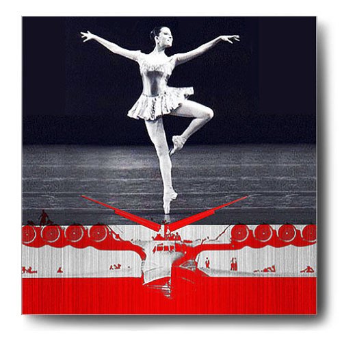 NAXART BALLERINA PLAN Unstretched Canvas Poster Print 36x36 Inches - Ballet Wall Art for Living Room, Bedroom & Dance Studio Decor