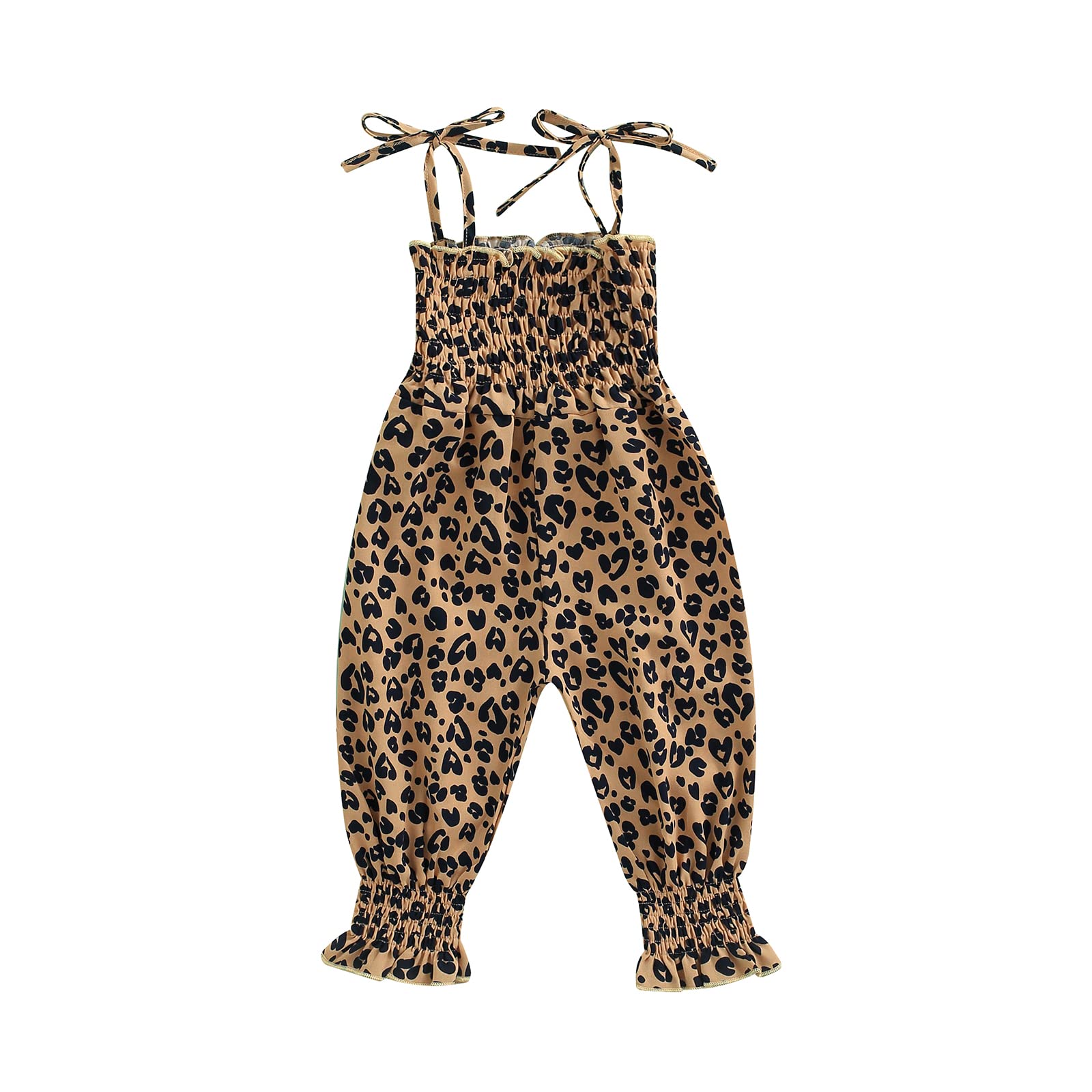 Toddler Baby Girl Summer Romper Jumpsuit - Sleeveless Halter Playsuit for Girls 0-24 Months | Perfect for Beach, Pool & Outdoor Play