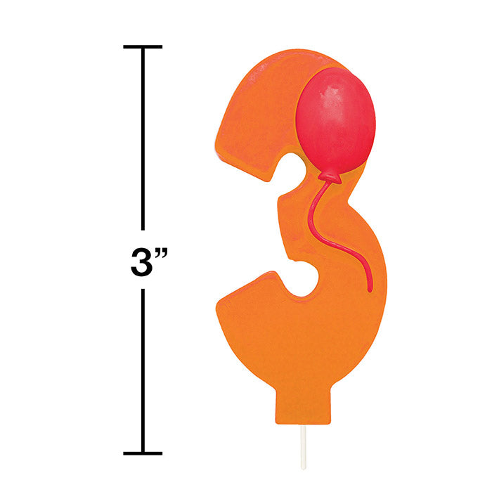 3-Pack Balloon Candles for Birthday Party Decorations - Elegant Floating Candles for Weddings, Showers & Special Events