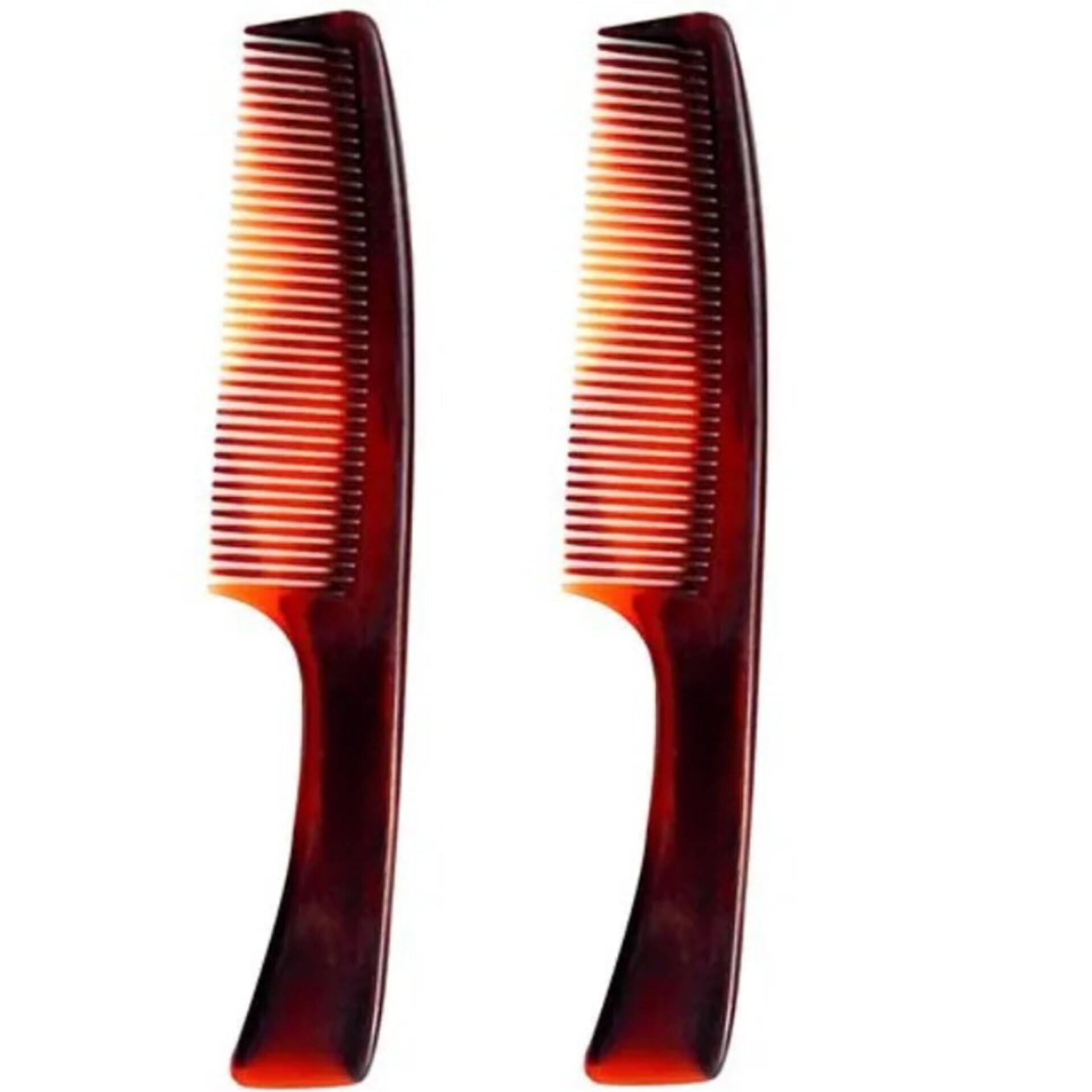 Portable Pocket Hair Comb with Handle for Women - Mini Travel Hairbrush for Purse & On-the-Go Styling (2-Pack) - Perfect for Quick Touch-Ups at Work, Gym, or Travel