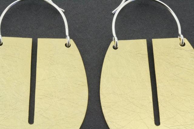 Floating Full Shield Earrings - Sterling Silver & Gold Plated Dangle Earrings for Women | Perfect for Parties, Weddings & Everyday Wear