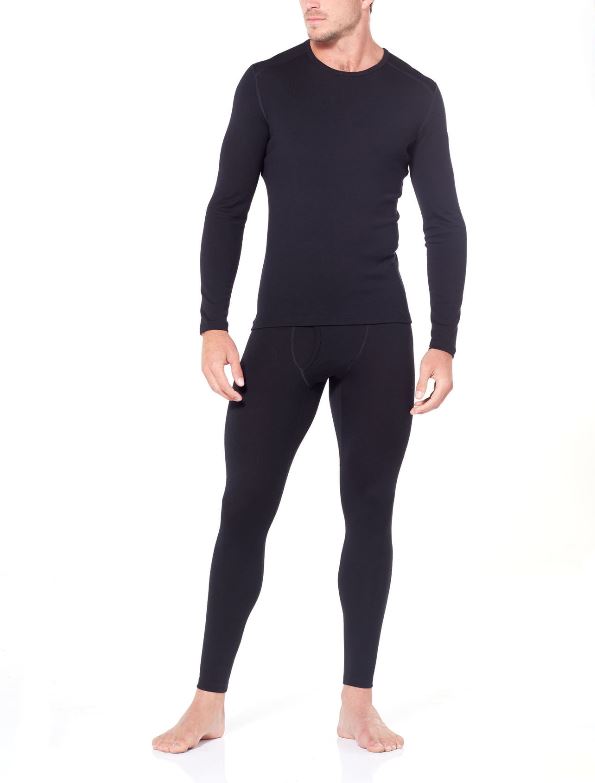Icebreaker 260 Tech Legging with Fly - Men's Performance Base Layer for Hiking, Running & Cold Weather Activities