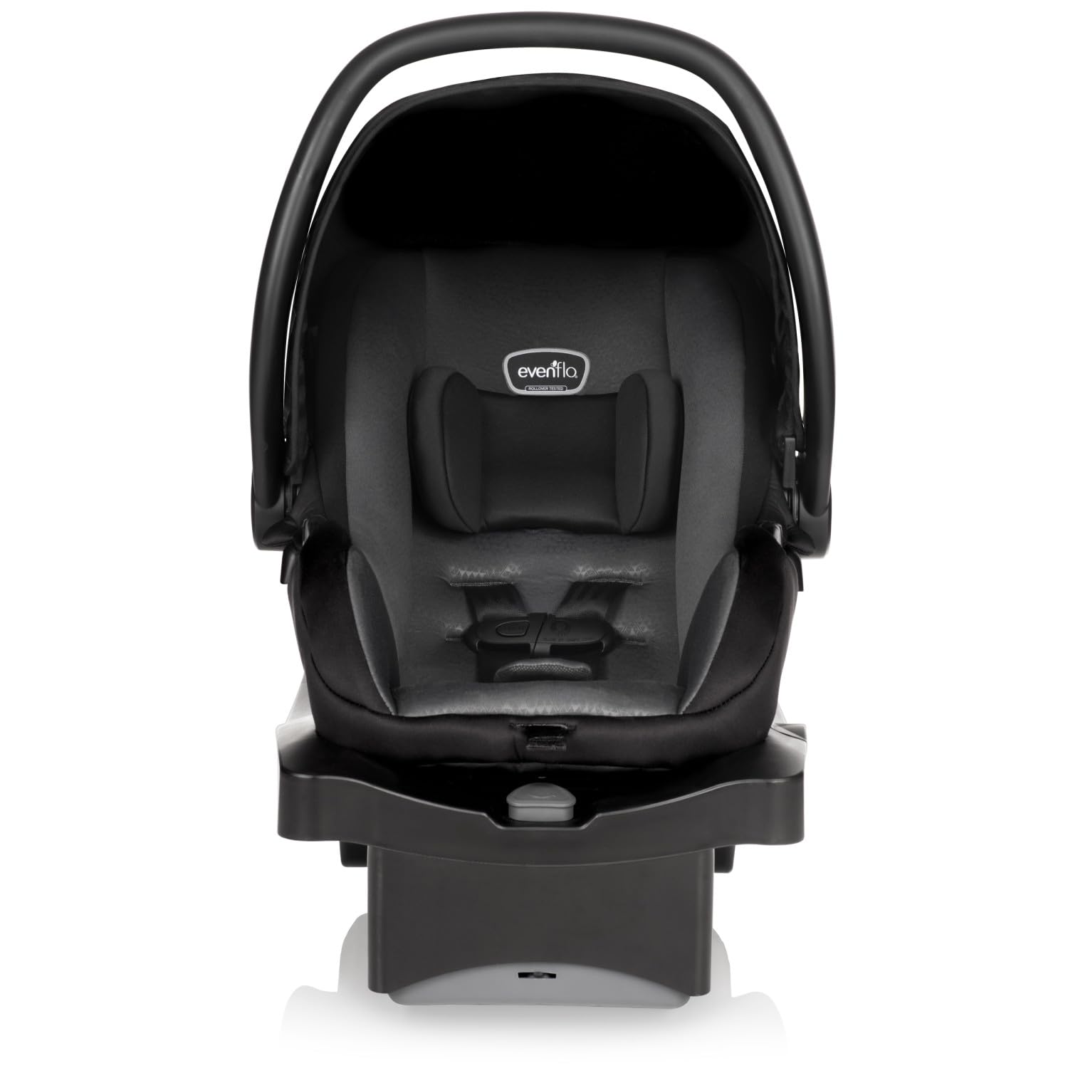 Evenflo LiteMax 35 Infant Car Seat - Lightweight & Safe for Extended Use - Knoxville Gray - Belt Lock-Off & Ergonomic Handle - Perfect for Newborns & Travel