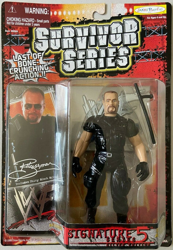1999 WWF Jakks Pacific Signature Series 5 Silver Edition Big Boss Man Wrestling Action Figure - Collectible WWE Memorabilia for Fans & Display