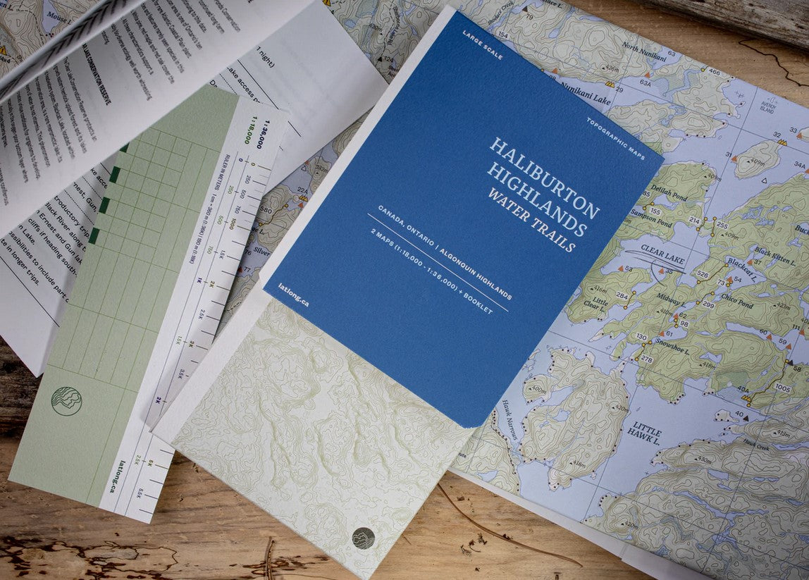 Lat Long Haliburton Highlands Water Trails - Premium Canoe & Kayak Maps for Ontario Adventure Travel | Perfect for Outdoor Exploration & Waterway Navigation
