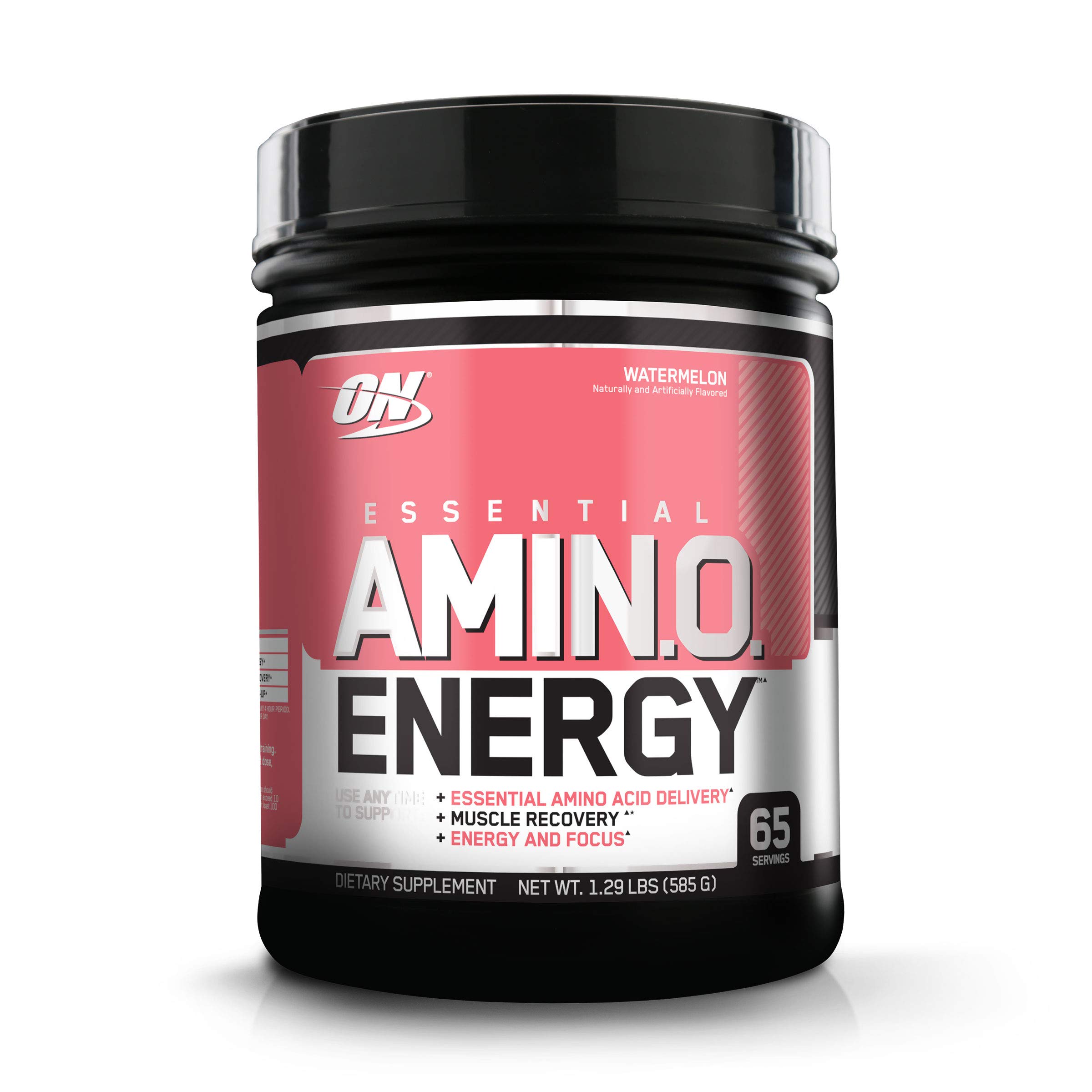 Optimum Nutrition Amino Energy Pre Workout Powder - Green Tea, BCAA, Amino Acids, Keto Friendly with Green Coffee Extract - Watermelon Flavor, 65 Servings for Gym, Fitness & Energy Boost