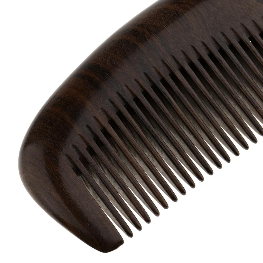 VMS INDIA Chacate Preto Handheld Fine Teeth Hair Brush - Anti-Static Scalp Massage Comb for Detangling & Styling (15-1) - Perfect for Daily Hair Care & Relaxation at Home or Travel