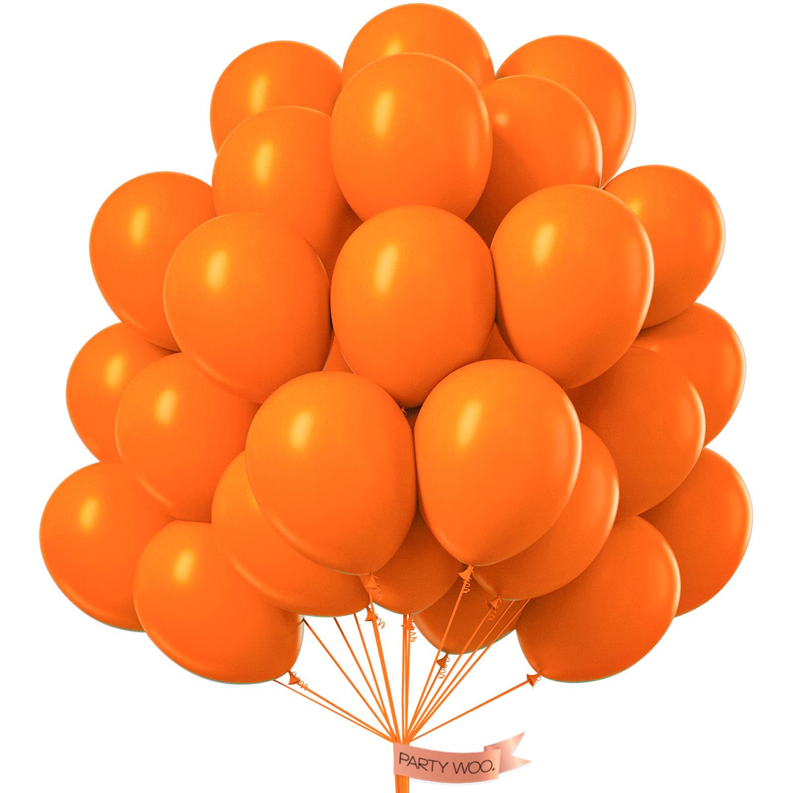 50 Pack 12 Inch Dark Orange Balloons - Premium Tangerine Orange Party Balloons for Garland, Arch, Backdrop | Perfect for Birthday, Wedding, Baby Shower & Holiday Decorations | Latex Balloons for Indoor & Outdoor Party Decor