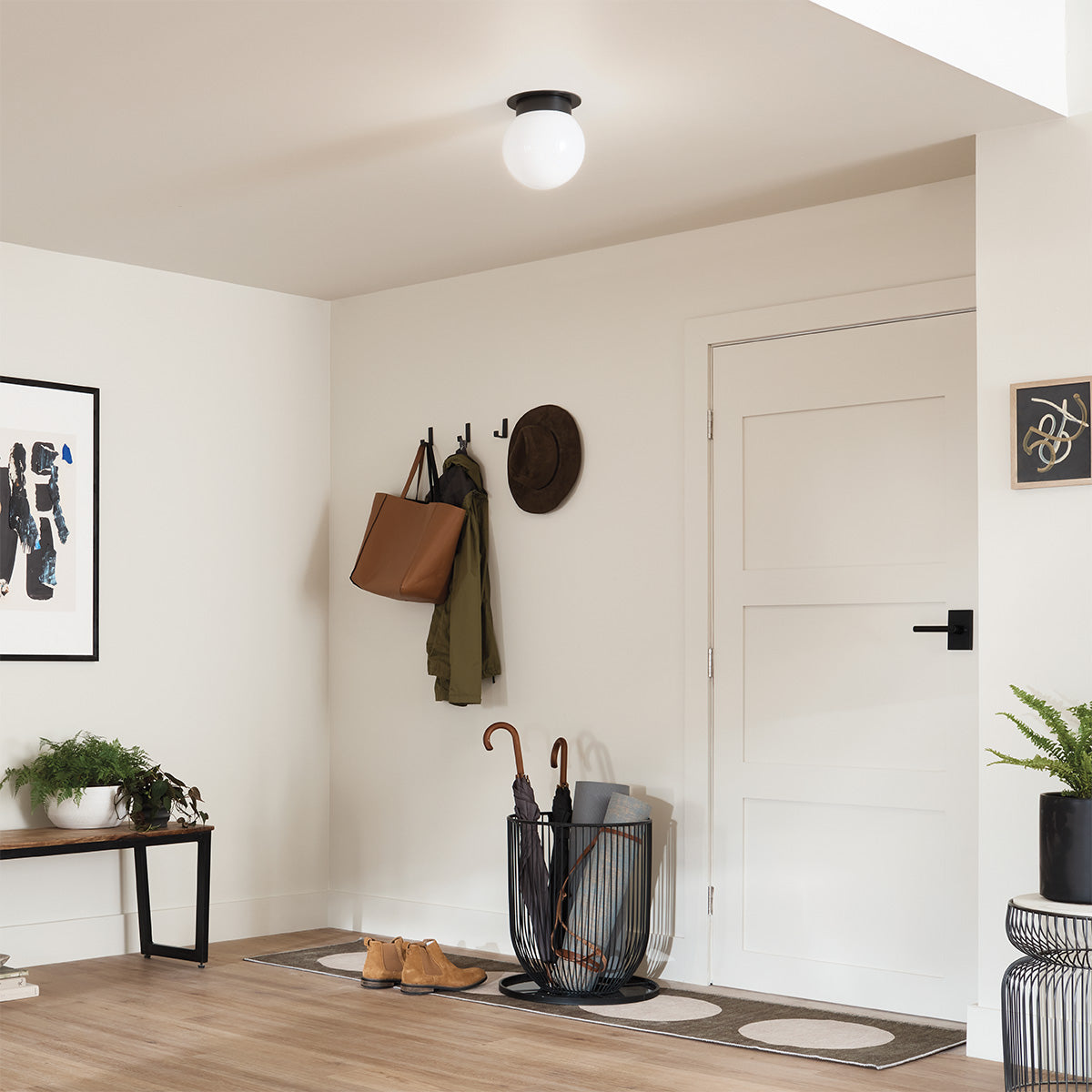 Albers Flush 1 Liter E27 Ceiling Light Fixture - Modern LED Lighting for Bedroom, Living Room & Hallway
