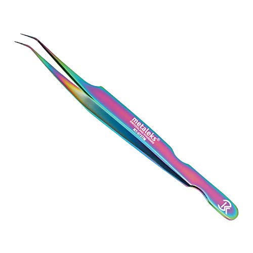 12Pcs Professional Eyelash Extension Tweezers Set - Titanium Coated Tools for Salon & Home Use - Includes Isolation Tweezers, Curved & Straight Tweezers - Perfect for Lash Artists & DIY Beauty