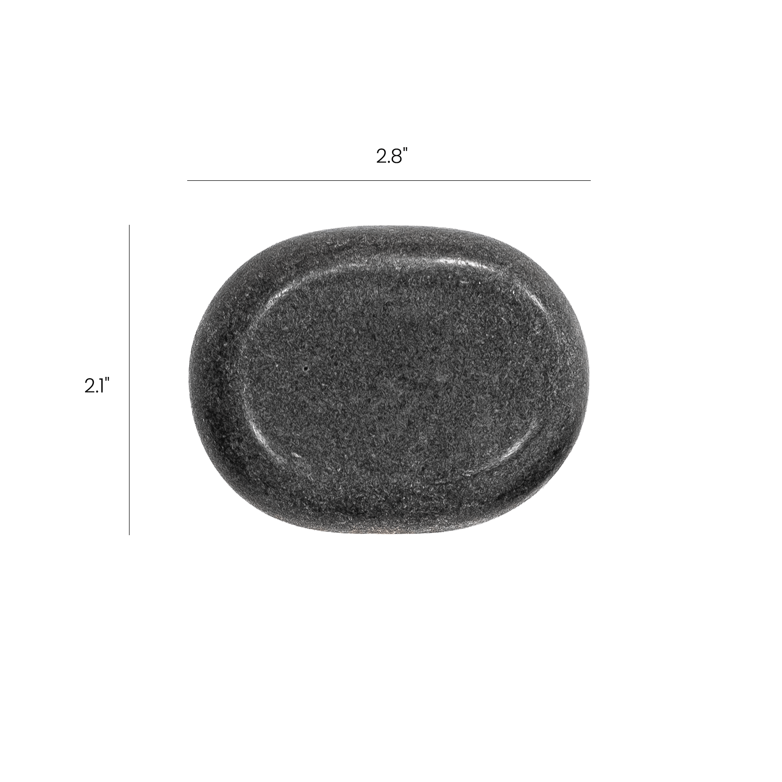 Dermalogic Oval Massage Stone Set for Face & Body - Relaxing Spa & Lymphatic Drainage Therapy at Home