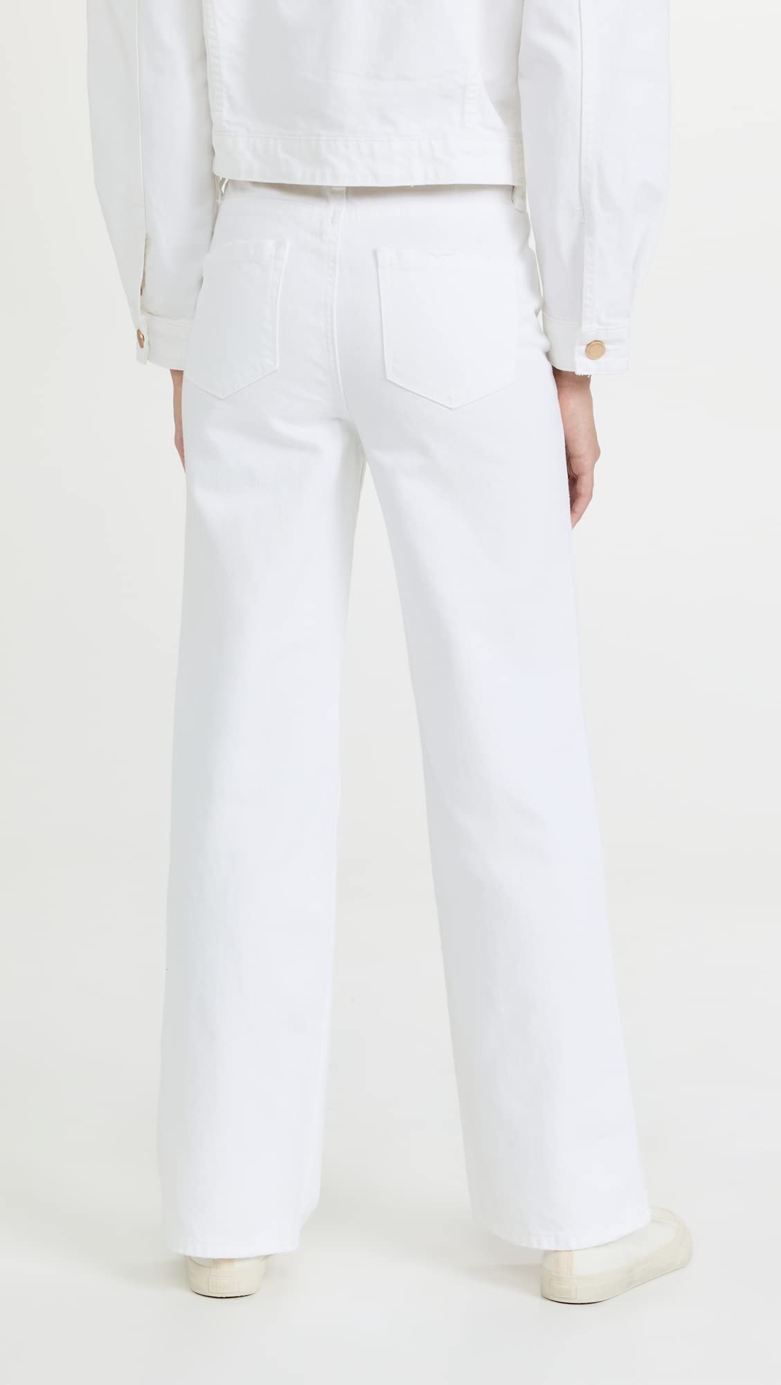 BLANKNYC Women's High Rise Ripped Knee Distressed White Jeans - Trendy Designer Denim Pants for Casual Outfits & Streetwear Fashion