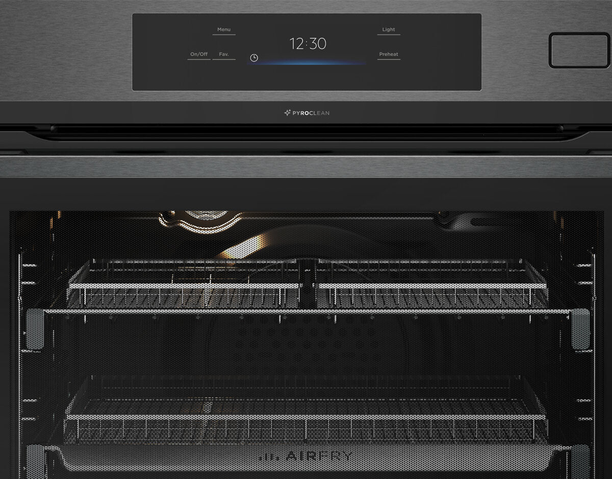 Westinghouse 60cm Multi Function Pyrolytic Oven with AirFry and Steam Roast, Dark Stainless Steel WVEP6918DD - Perfect for Baking, Roasting, and Air Frying in Modern Kitchens