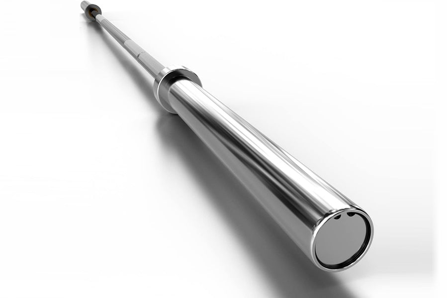 Warrior Economy Olympic Chrome Barbell (7ft) - Professional Weightlifting Bar for CrossFit, Powerlifting & Home Gym Workouts