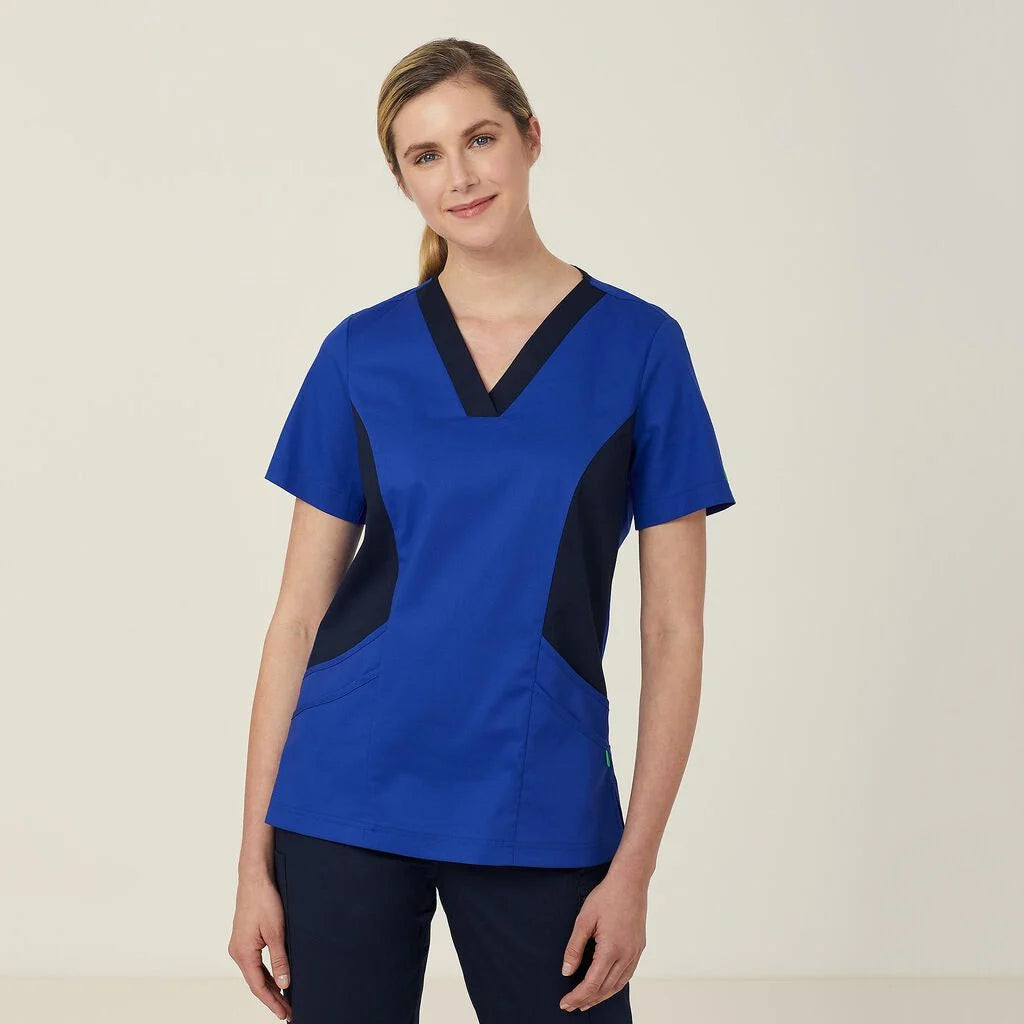 Next Generation Antibacterial Active Nightingale Scrub Top - Comfortable Medical Uniform for Nurses & Healthcare Workers - Perfect for Hospitals, Clinics & Long Shifts