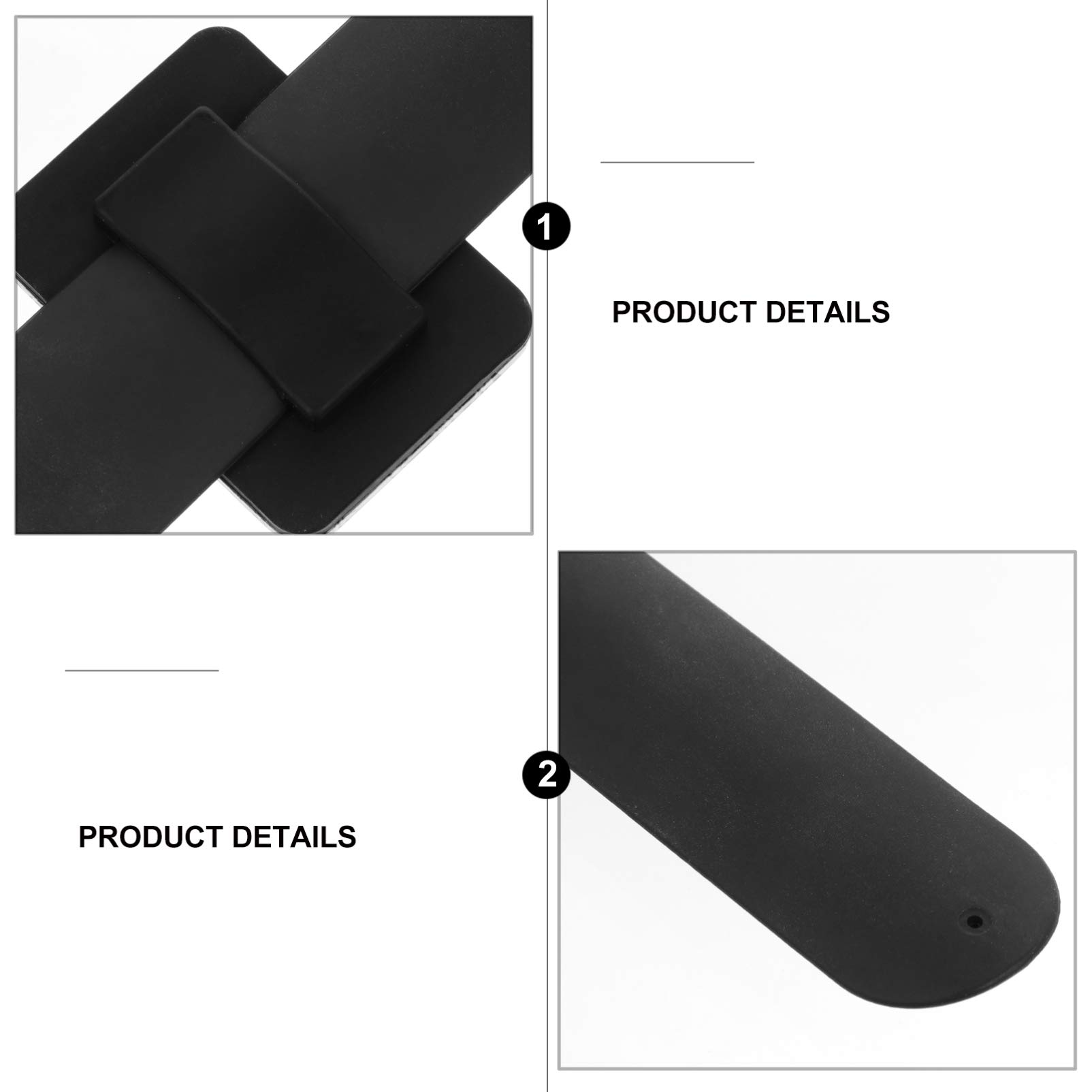 Bobbie Pin Hair Clips & Bobby Pins Wristband Holder - Elastic Rubber Bands Organizer for Salon & Home Use - Black Hair Accessories for Styling, Braiding & Hairdressing