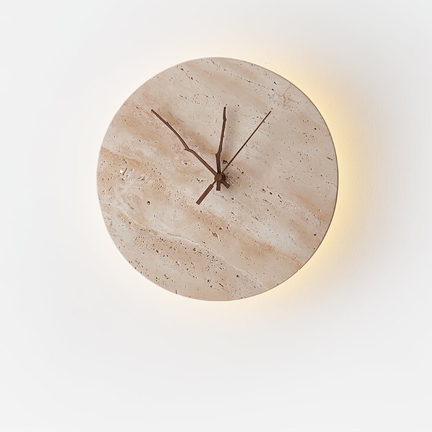 Modern Travertine Wall Lamp with LED Light - Elegant Stone Sconce for Bedroom, Living Room & Hallway Lighting
