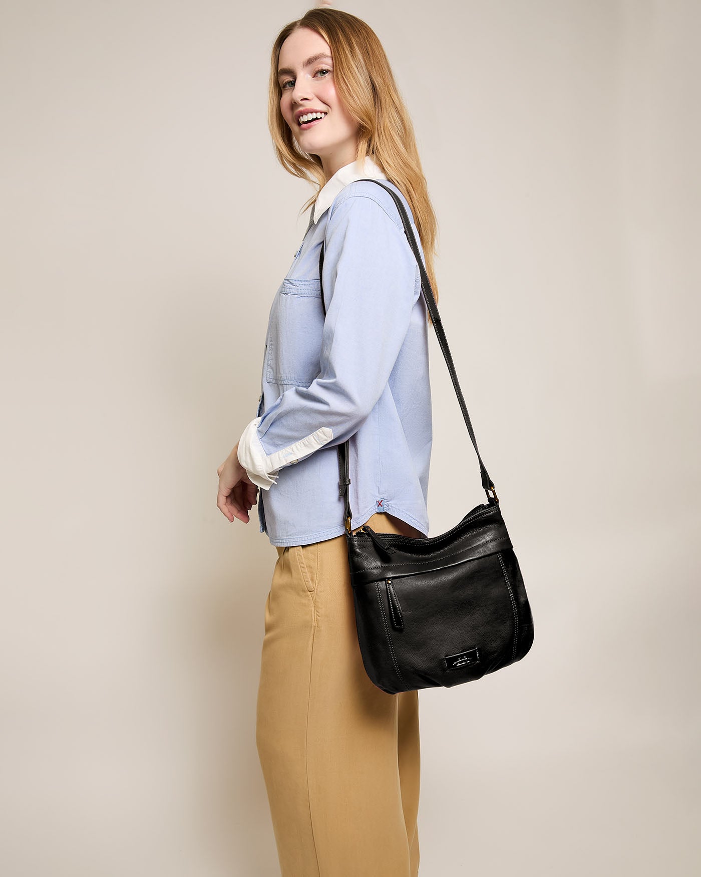 Acorn Double Entry Crossbody Bag for Women - Stylish & Secure Shoulder Purse - Perfect for Travel, Shopping, and Everyday Use