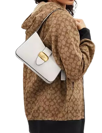 Coach Eliza Shoulder Bag for Women | Genuine Leather Crossbody Purse | Fashion Handbag for Work, Travel & Everyday Use