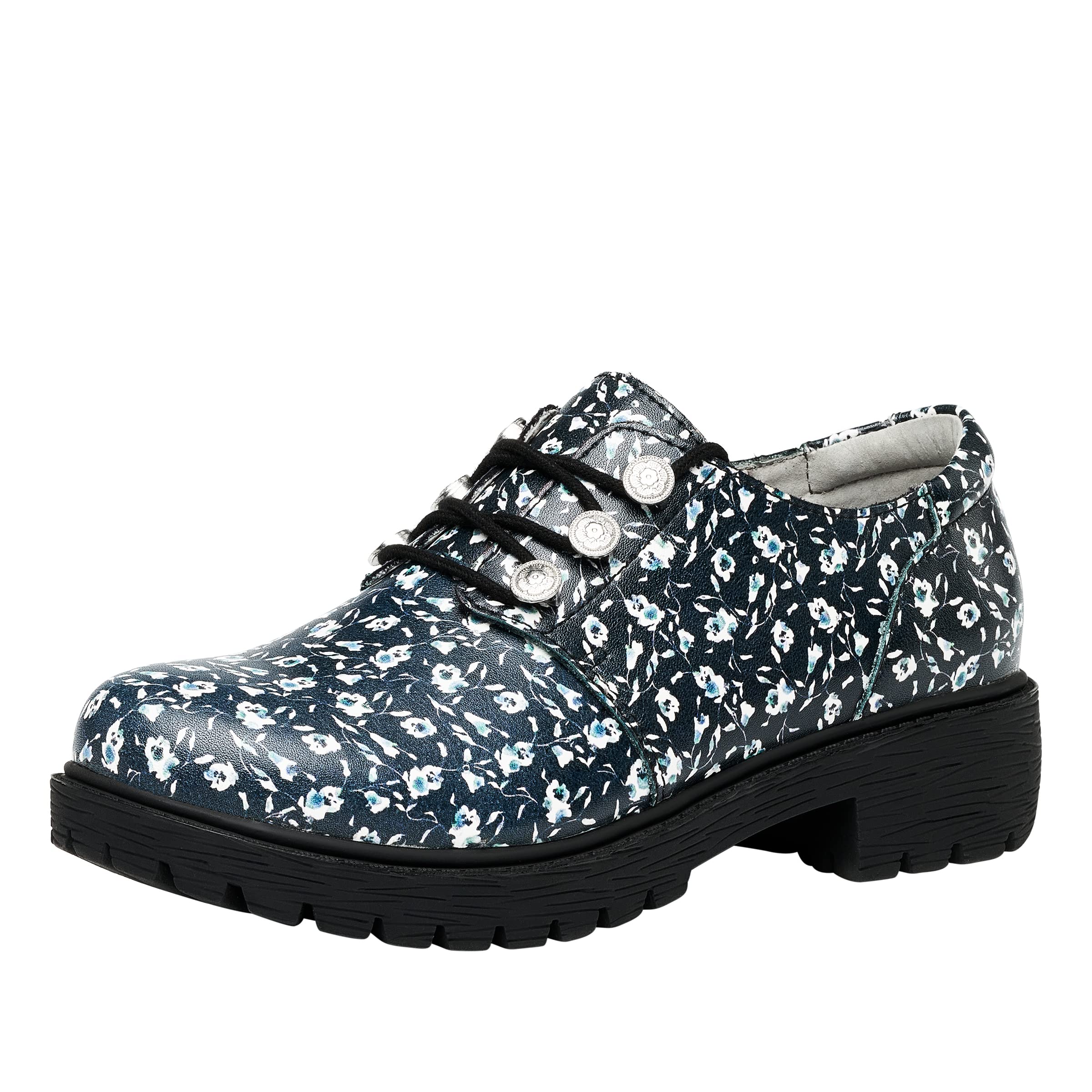 Alegria Women's Reece Leather Shoes - Comfortable & Stylish Slip-On Loafers for Work, Nursing, and Everyday Wear