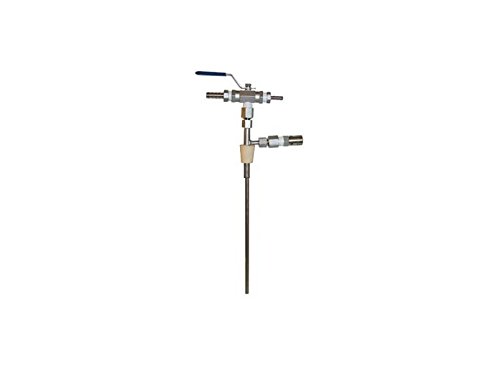 Counter Pressure Bottle Filler for Homebrewing - Stainless Steel Beer Bottling Tool with Pressure Gauge | Perfect for Craft Beer, Kombucha & Carbonated Beverages | Home Brewery & Small Batch Bottling Solution
